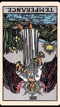 Temperance (reversed) | tarot card