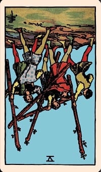 Five of wands (reversed) | tarot card