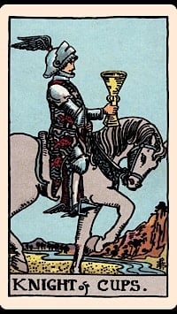 Knight of cups (upright) | tarot card