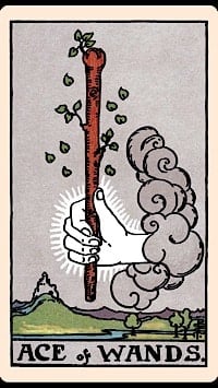 Ace of wands (upright) | tarot card