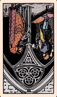 Three of pentacles (reversed) | tarot card