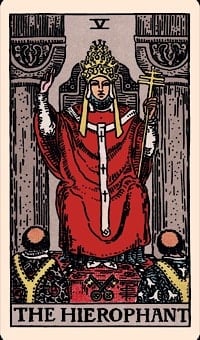 The hierophant (upright) | tarot card