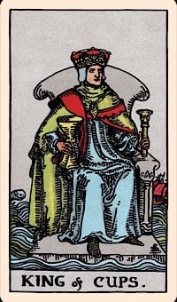 King of cups (upright) | tarot card
