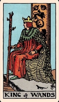 King of wands (upright) | tarot card