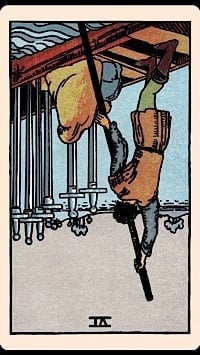 Six of swords (reversed) | tarot card