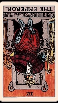 The emperor (reversed) | tarot card