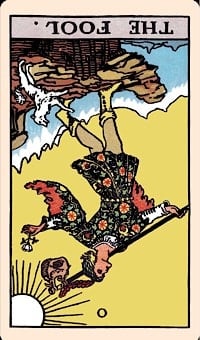 The fool (reversed) | tarot card