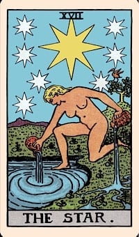 The star (upright) | tarot card