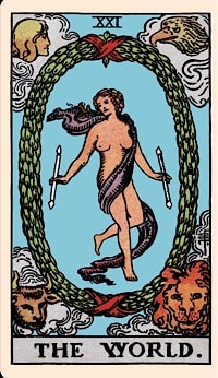 The world (upright) | tarot card