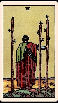 Three of wands | tarot card