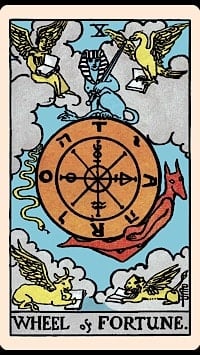The wheel of fortune (upright) | tarot card